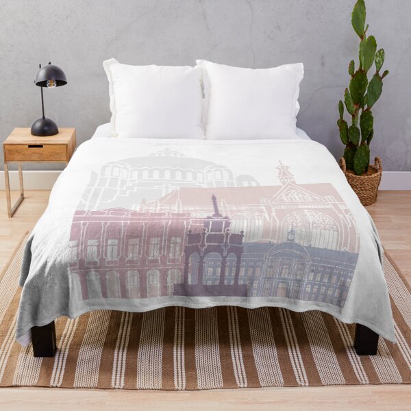 Item preview, LIEGE SKYLINE POSTER PASTEL designed and sold by paulrommer.