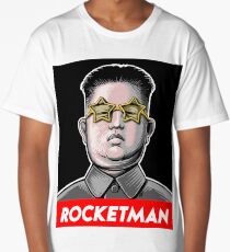 Rocketman Donald Trump Kim Jong-Un Rocket Man T Shirt Long T-Shirt