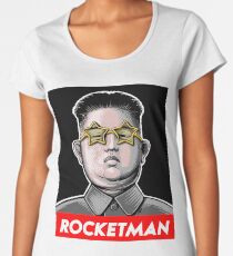 Rocketman Donald Trump Kim Jong-Un Rocket Man T Shirt Women's Premium T-Shirt