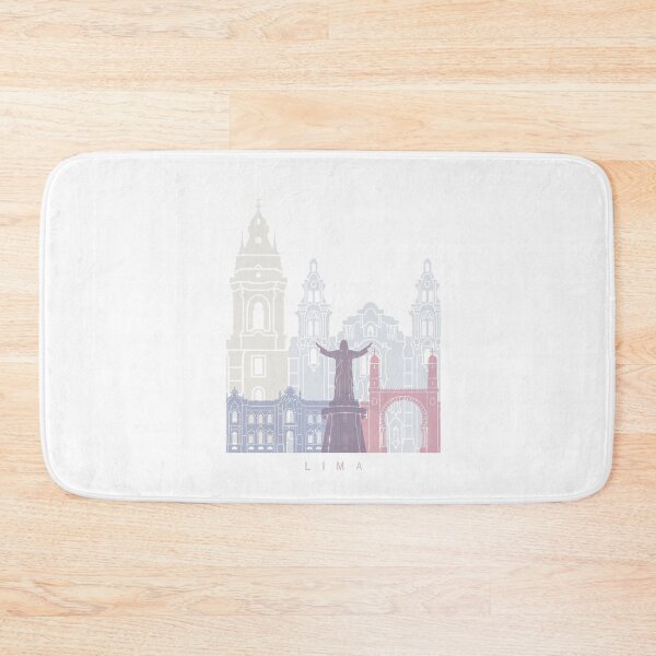 Item preview, LIMA SKYLINE POSTER PASTEL designed and sold by paulrommer.