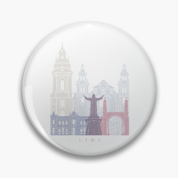 Item preview, LIMA SKYLINE POSTER PASTEL designed and sold by paulrommer.