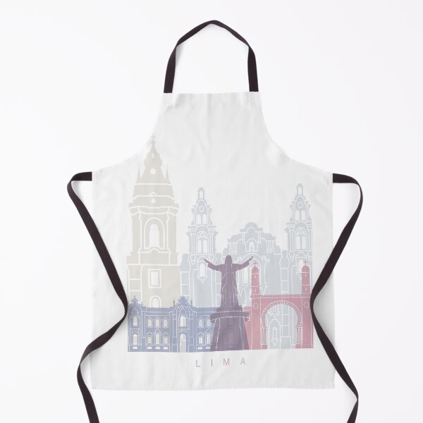 Item preview, LIMA SKYLINE POSTER PASTEL designed and sold by paulrommer.