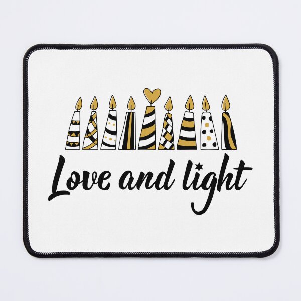 Item preview, Love and light. Happy Hanukkah print designed and sold by pidzam4e.