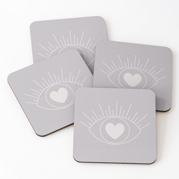 Item preview, Magical Mysterious Aesthetic Indie Style Pretty Heart Eye Blue Gray designed and sold by scorpiolane.