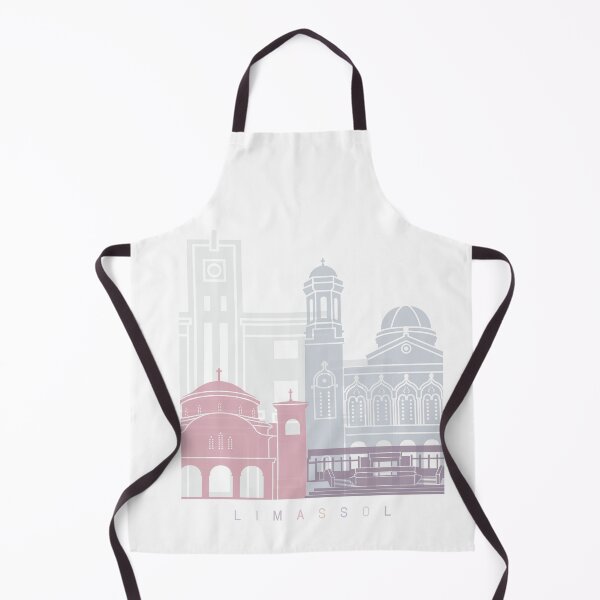 Item preview, LIMASSOL SKYLINE POSTER PASTEL designed and sold by paulrommer.
