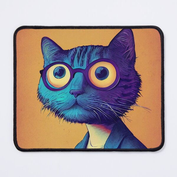 Item preview, Hipster Blue Cat in a Suit designed and sold by HipsterCaracal.