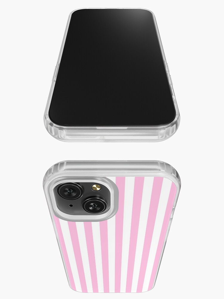 Pink and White Vertical Stripe