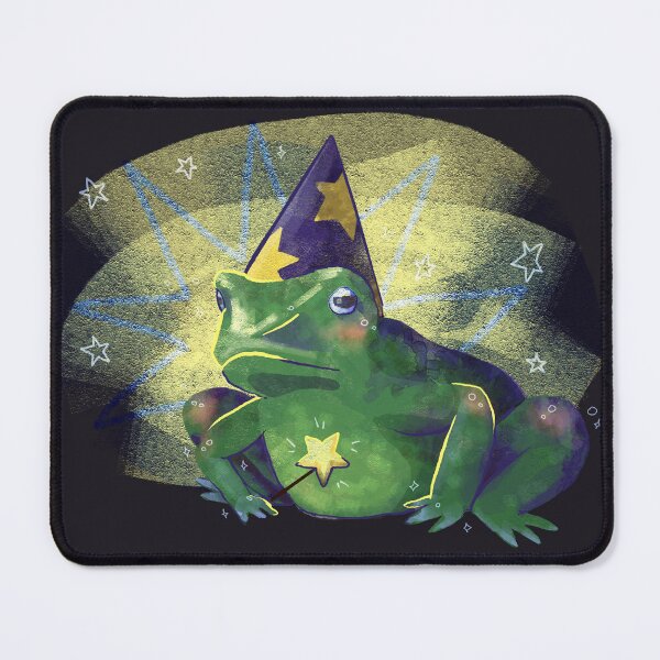 Item preview, Halloween Stickers Funny Frog Wizard designed and sold by Zuza Makes.