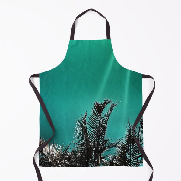 Item preview, Tropical Palm Fronds - Coastal Teal - Summer Sun Streaks - Tropicalcore designed and sold by Beachy.