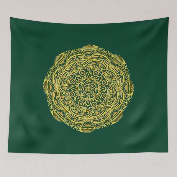 Item preview, Sunny tribal mandala designed and sold by DomaDoma.