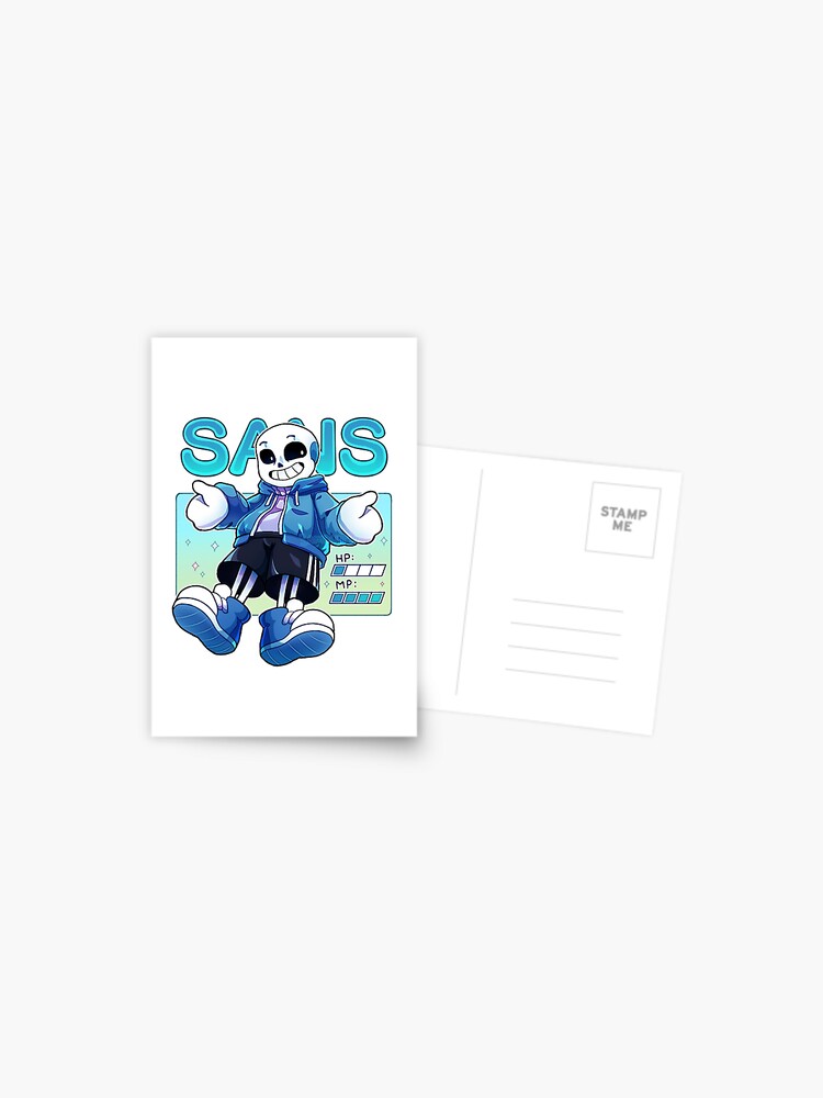 sans undertale game chapter 3 Postcard for Sale by onlydrawning