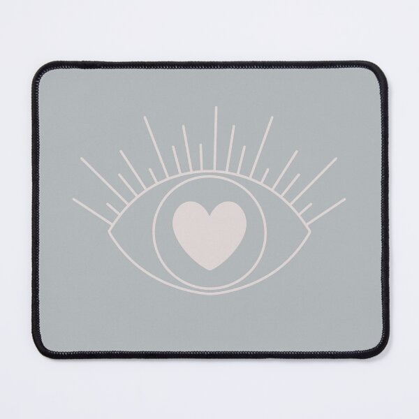 Item preview, Magical Mysterious Aesthetic Indie Style Pretty Heart Eye Muted Teal designed and sold by scorpiolane.
