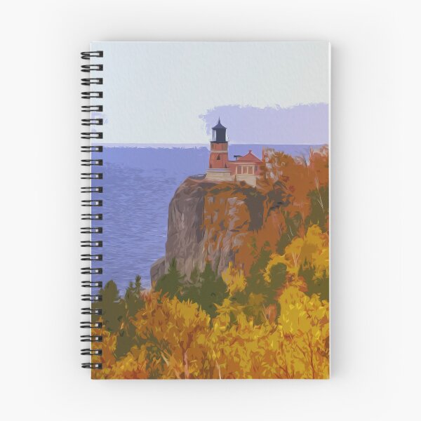 Item preview, A view on the Split Rock Lighthouse designed and sold by AM FineArtPrints.