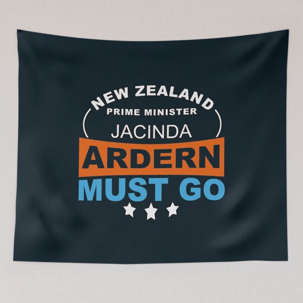 Item preview, Jacinda Ardern Must Go - Jacinda Kate Laurell Ardern New Zealand Prime Minister V-Neck    designed and sold by YourFanMerch.
