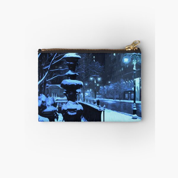 Item preview, Romantic snow in New York City designed and sold by AM FineArtPrints.