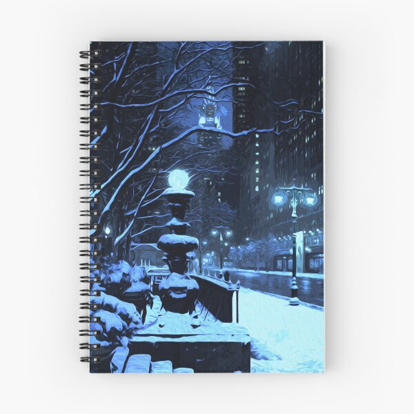Item preview, Romantic snow in New York City designed and sold by AM FineArtPrints.