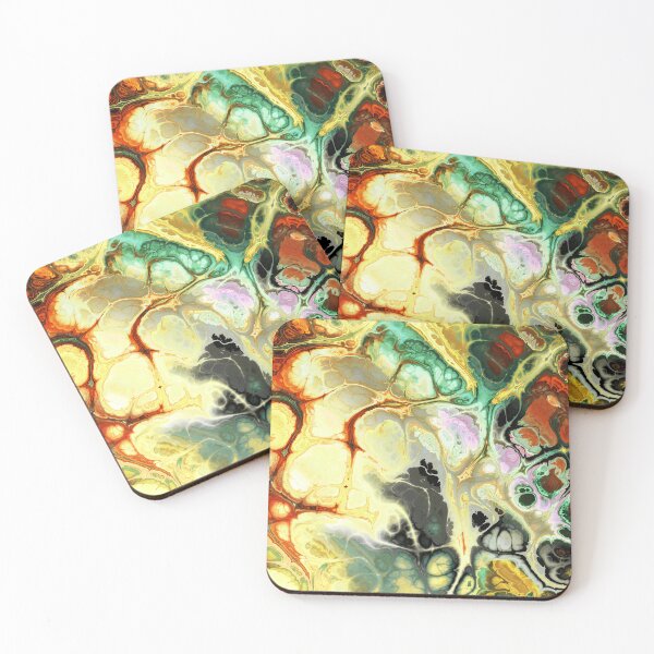 Item preview, Marble Yellow Turquoise designed and sold by RockBeeDesigns.