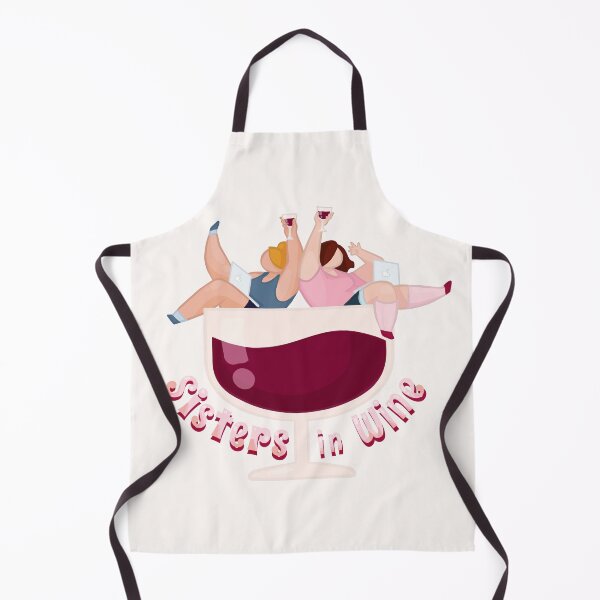 Item preview, Sisters in Wine - Funny Wine Stickers Kawaii Style designed and sold by Zuza Makes.