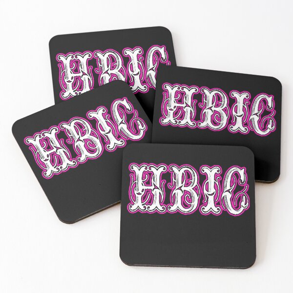 Item preview, HBIC vintage letters pink designed and sold by artbyomega.