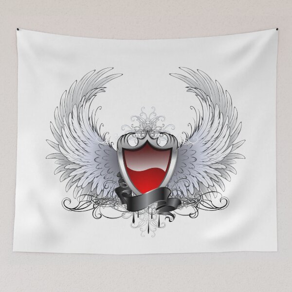Item preview, Red angel shield ( Shields ) designed and sold by Blackmoon9.