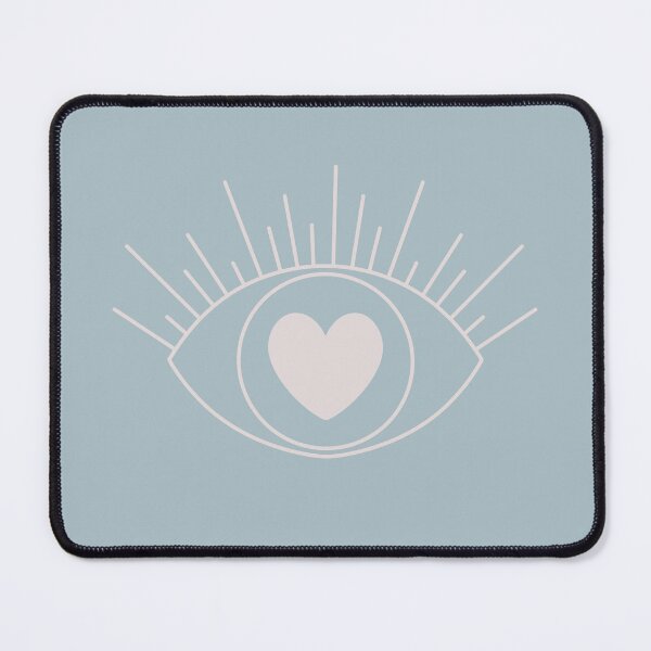 Item preview, Magical Mysterious Aesthetic Indie Style Pretty Heart Eye Sky Blue designed and sold by scorpiolane.