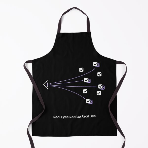 Item preview, real eyes realize real lies designed and sold by VisuallyNeeded.