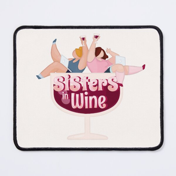 Item preview, Sisters in Wine - Funny Wine Stickers Kawaii Style designed and sold by Zuza Makes.
