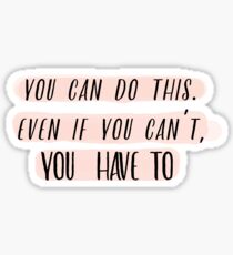 Motivation dahinter (Pink Version) Sticker