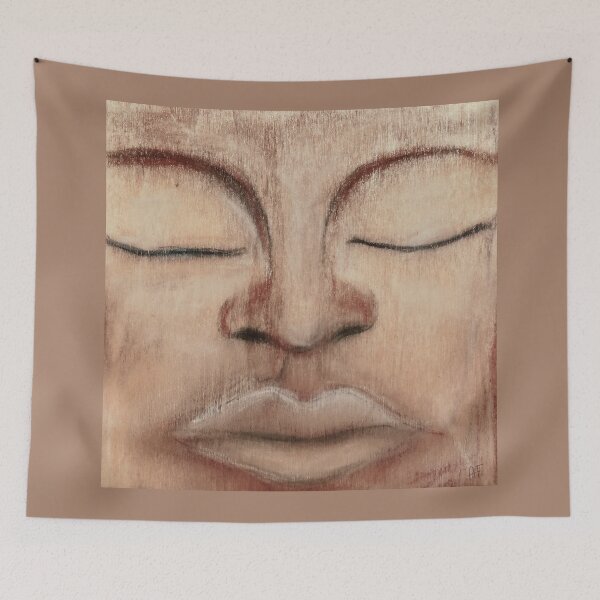 Item preview, Buddha - Indifferent Silence painted on wood designed and sold by Anke Franikowski.