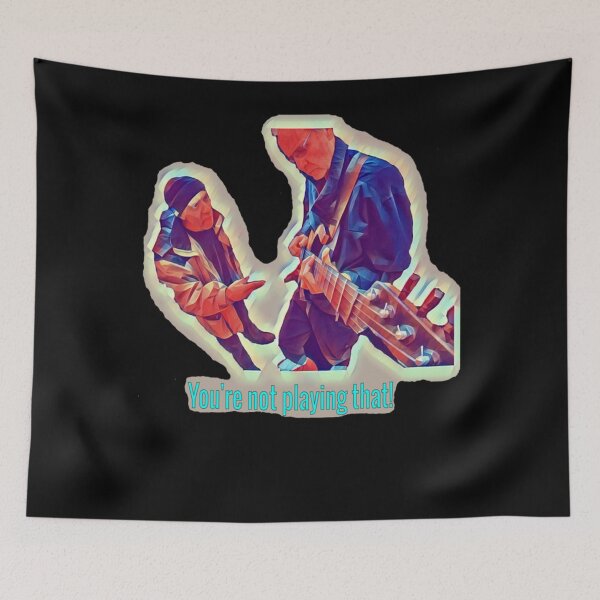 Item preview, Street man accuses me of fake guitar playing! Classic T-Shirt designed and sold by JesperDogan.