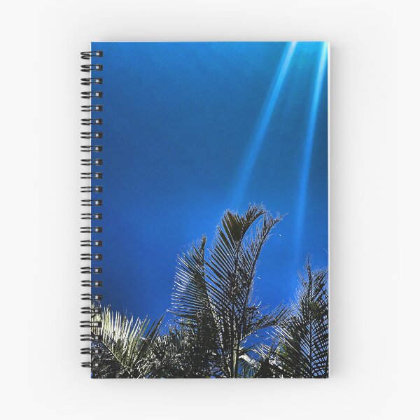 Item preview, Tropical Palm Fronds - Coastal Blue - Summer Sun Streaks - Tropicalcore designed and sold by Beachy.