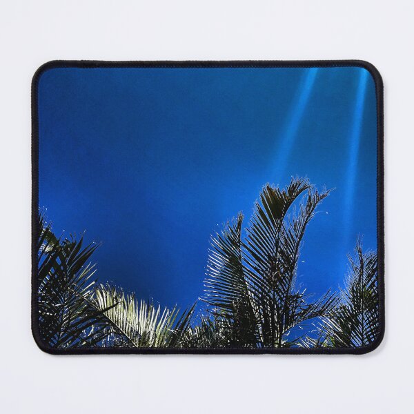 Item preview, Tropical Palm Fronds - Coastal Blue - Summer Sun Streaks - Tropicalcore designed and sold by Beachy.