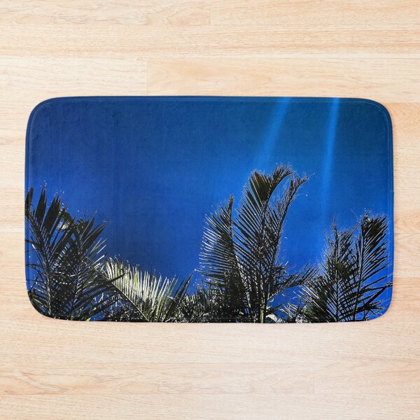 Item preview, Tropical Palm Fronds - Coastal Blue - Summer Sun Streaks - Tropicalcore designed and sold by Beachy.