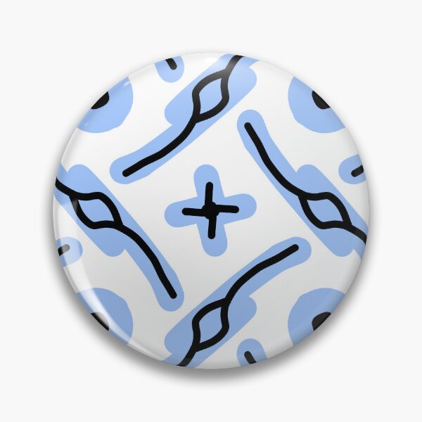 Item preview, White and Sky Blue Seamless Abstract Pattern designed and sold by patternologyy.