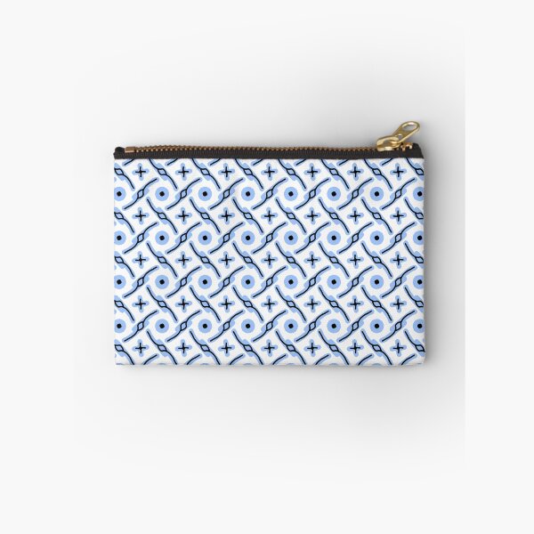 Item preview, White and Sky Blue Seamless Abstract Pattern designed and sold by patternologyy.