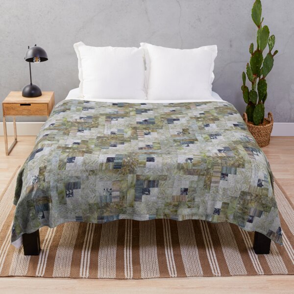 Item preview, Foggy Morning Log Cabin Quilt designed and sold by Jean Gregory Evans.