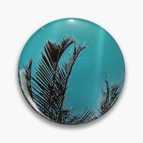 Item preview, Coastal Palm Fronds - Tropical Turquoise - Summer Sun Streaks - Tropicalcore designed and sold by Beachy.