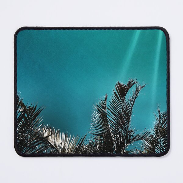 Item preview, Coastal Palm Fronds - Tropical Turquoise - Summer Sun Streaks - Tropicalcore designed and sold by Beachy.