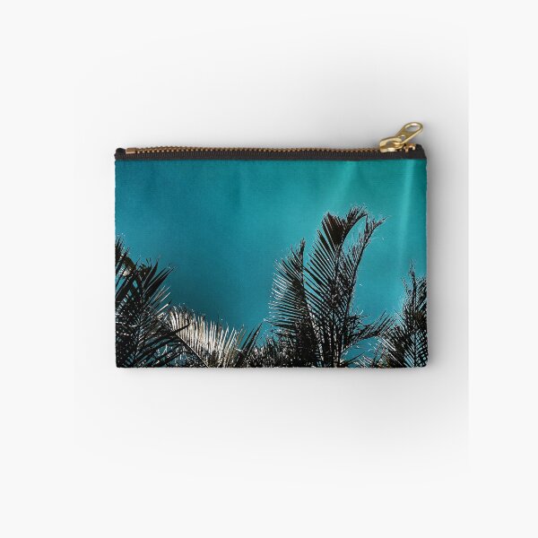 Item preview, Coastal Palm Fronds - Tropical Turquoise - Summer Sun Streaks - Tropicalcore designed and sold by Beachy.