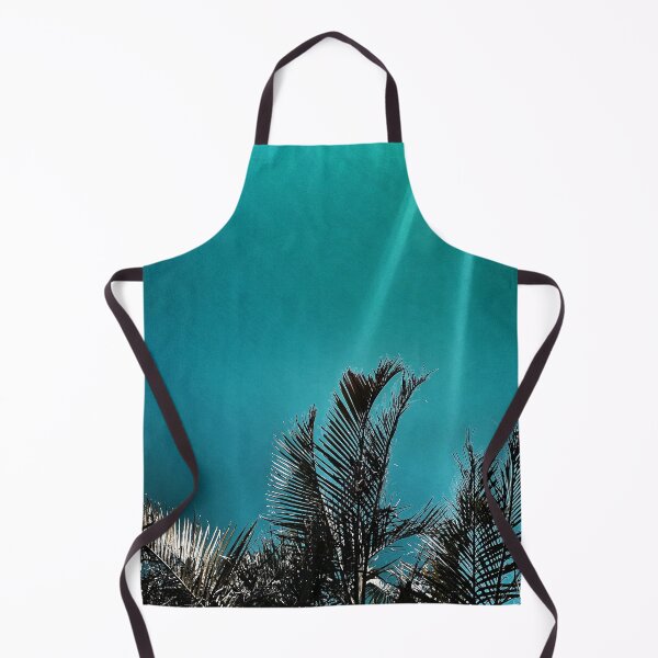 Item preview, Coastal Palm Fronds - Tropical Turquoise - Summer Sun Streaks - Tropicalcore designed and sold by Beachy.
