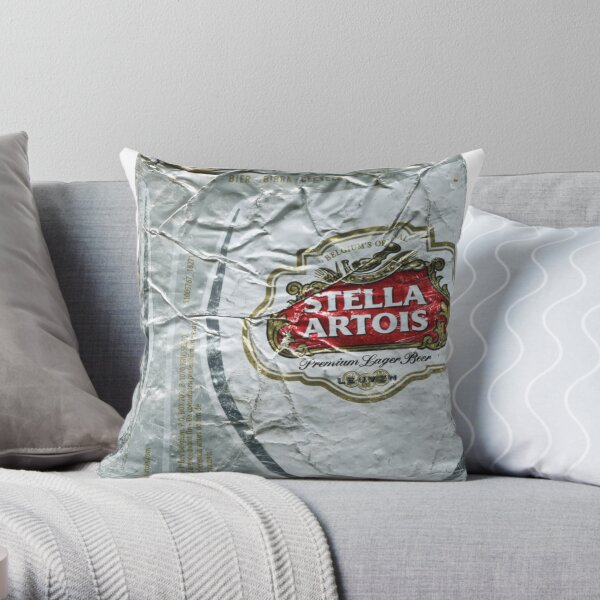 Stella Artois - Crushed Tin Throw Pillow