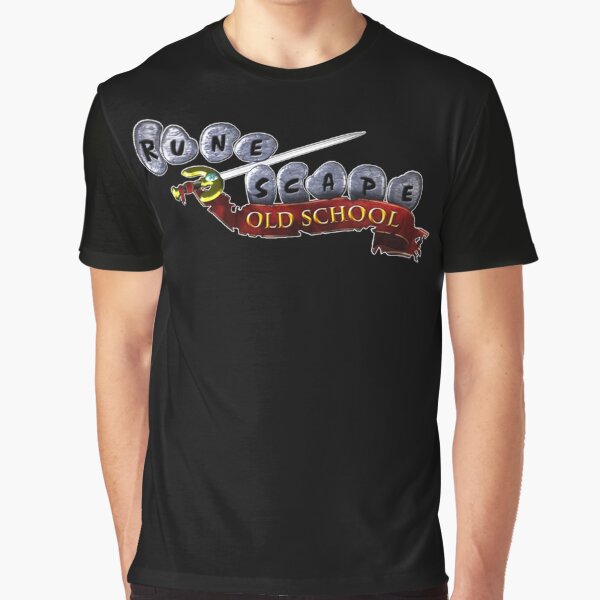 Vista previa del artículo con la obra «Runescape Oldschool Logo Bes Men Camiseta esencial», diseñado y vendido por BibiSchipper.