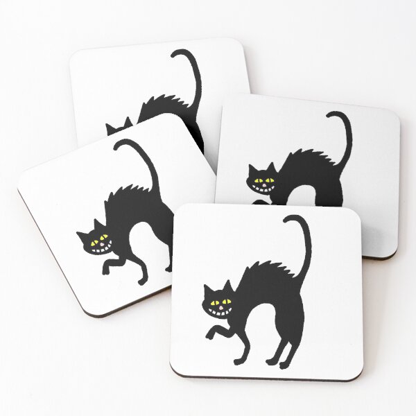 Item preview, Arching Smiling Black Cat designed and sold by imphavok.