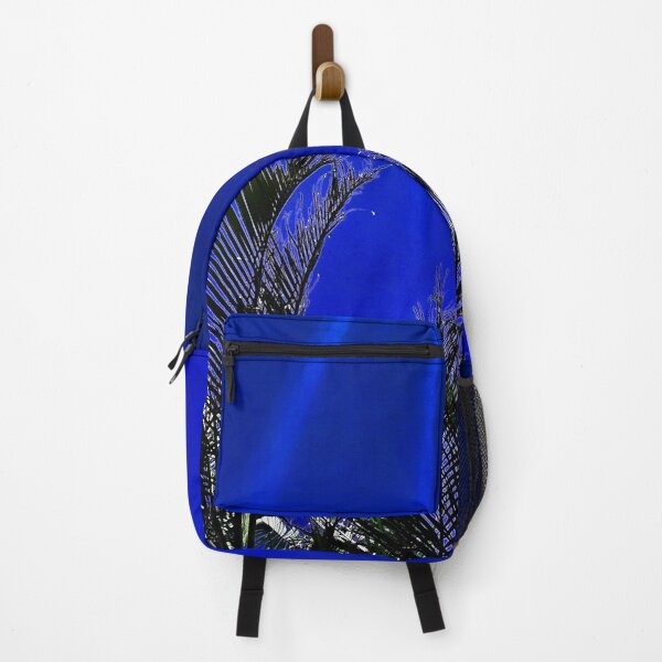 Item preview, Palm Leaves - Vivid Deep Ocean Blue - Summer Sun Streaks - Tropicalcore designed and sold by Beachy.