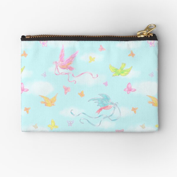 Birds and Butterflies Zipper Pouch