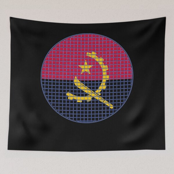Item preview, Angola Flag Rounded - Squares Pixel Classic T-Shirt designed and sold by BibiSchipper.