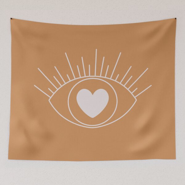 Item preview, Magical Mysterious Aesthetic Indie Style Pretty Heart Eye Orange designed and sold by scorpiolane.