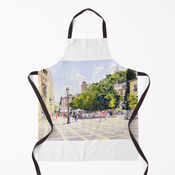 Item preview, La Plaza Nueva y La Iglesia de Santa Ana, Granada. designed and sold by Margaret Merry.