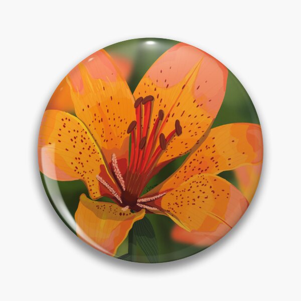 Item preview, Orange lily  designed and sold by Purplepugprints.