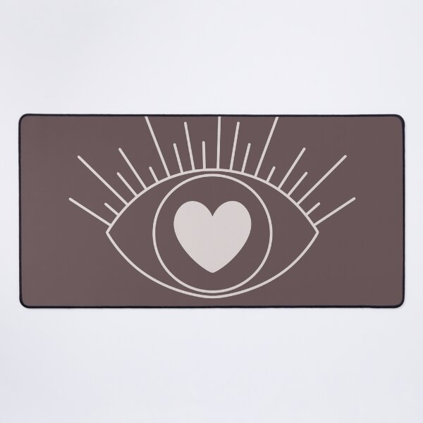 Item preview, Magical Mysterious Aesthetic Indie Style Pretty Heart Eye Walnut Brown designed and sold by scorpiolane.